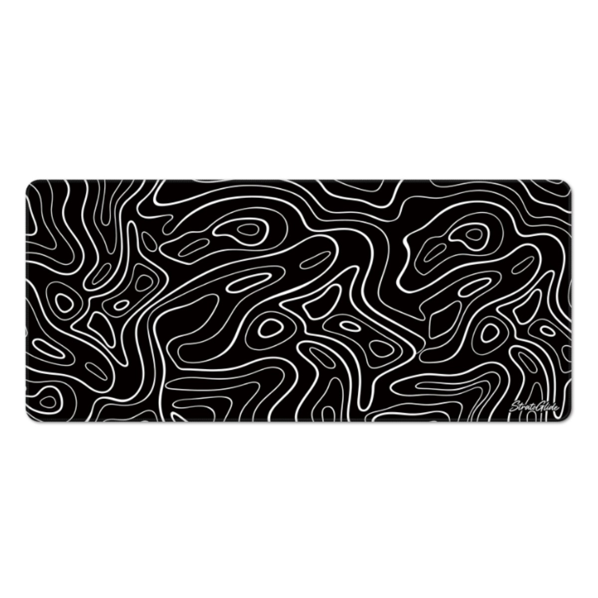 Black Topo mouse pad