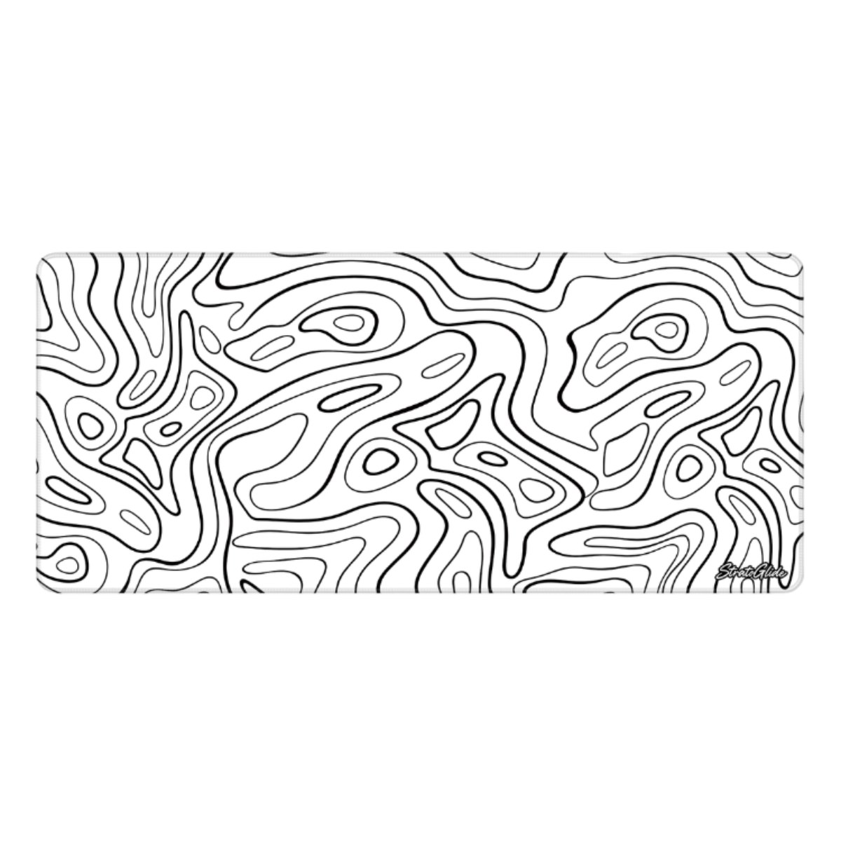 White Topo mouse pad